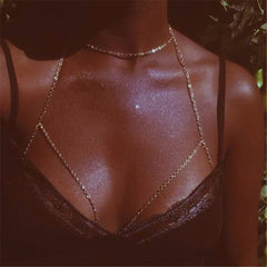 Sequins Bikini Harness Necklace