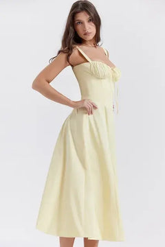 Elegant Sleeveless Sun Dress