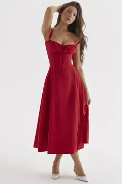 Elegant Sleeveless Sun Dress