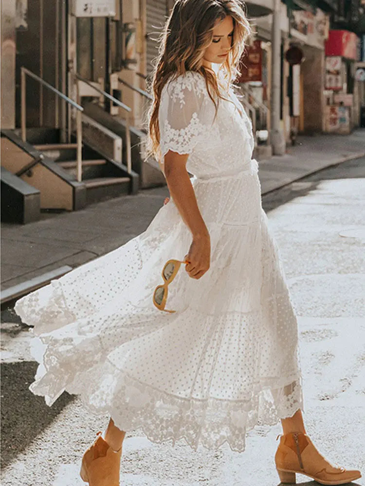 Hollow Lace Dress