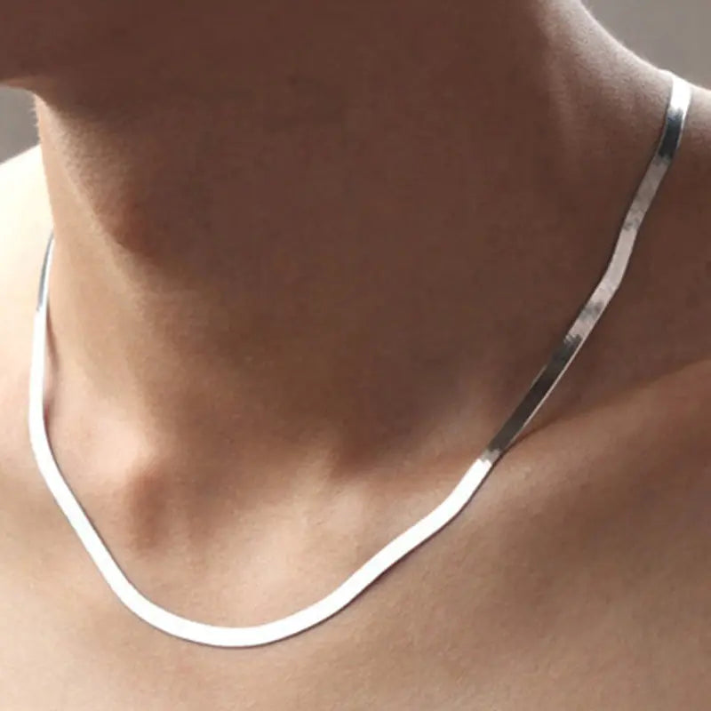 Platinum Plated Men`s Necklace