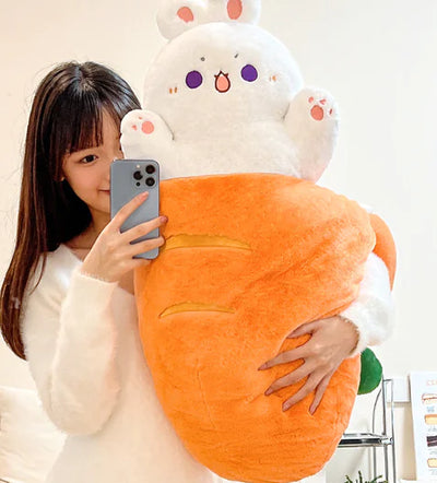 Bunny + Carrot Plushie